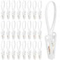 ElevateTech Multi-Purpose Laundry Hooks Clothes Pins Hanging Clips Towel Clips Hanger Organizer Clothes Closet Organizer for Closet Travel Pants Socks Handbags Hat Boot Bra