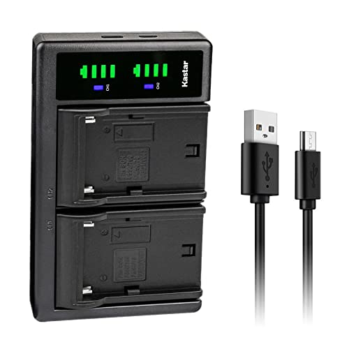 Kastar NP-F750 / NP-F770 LTD2 USB Battery Charger Compatible with Lilliput A7S 7", A7S-B 7" Field LED Monitor, H7 7", H7S 7", Q7 Full HD Monitor, A11 10.1", A12 12.5" IPS 4K HDMI Monitor - size: 1 Charger