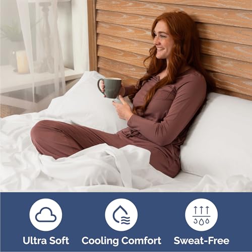 Full 6 Piece Sheet Set - Comfy Breathable & Cooling - Ultra Soft Hotel Luxury Bedding Set w/ 8-16 Inch Deep Pockets - 1 Flat & 1 Fitted Sheet & 4 Pillowcases - Wrinkle Free & Easy Care - Antique White - color: 02 - Antique White, size: Full