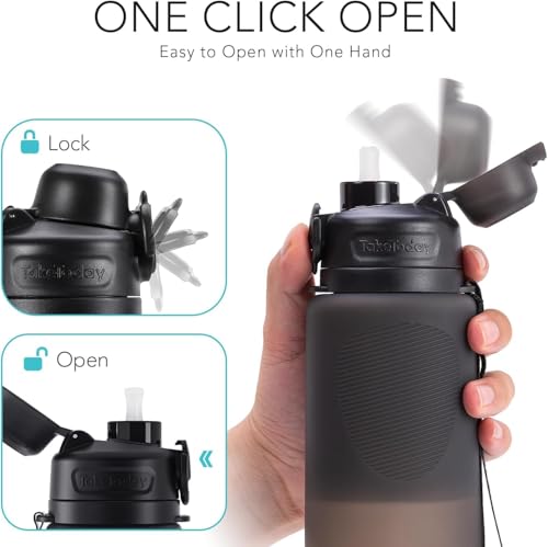 TakeToday Collapsible Water Bottles 32oz, Foldable Travel Bottle, TSA-Approved Leakproof Newly Silicone Water Bottle for Hiking, Travel, Outdoors, Purple - color: Purple