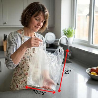 Rack Sack Garbage Bags Kitchen 5-Gallon Compact Refill Bags 48 Counts Clear - color: Clear