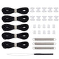 RV Pleated Shade Repair Kit, RV Window Shade Restringing Kit, Repair and Maintain of Day Night Pleated Shade (Black) - color: black