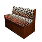 Brown Leopard Gradient Print 2Pcs RV Dinette Cushion Covers Camper Cushion Stretch Slipcover Furniture Protector for RV Camper Sofa Backrest & Bench Covers, 2Set - color: Brown Leopard Gradient