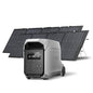 EF ECOFLOW DELTA 3 Ultra Plus Portable Power Station with 2X220W Solar Panel, 3072Wh LiFePO4 Battery, 3600W (7200W Surge) Output, Expandable to 11kWh, Reliable Home Battery Backup & Camping - style: DELTA 3 Ultra Plus+2*220W Solar Panel