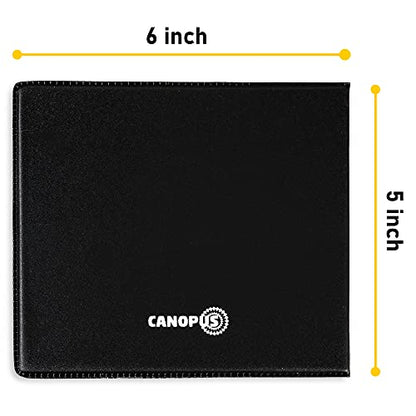 CANOPUS Auto Accessory Document Holder, 2 Pack (Black, PVC, Portable, EZ Pass Compatible) - size: Truck