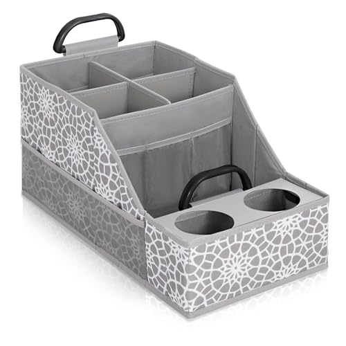 MULISOFT Car Seat Organizer- Backseat Car Organizer with 12 Storages Compartments and 2 Cup Holders, Organizers and Storage, Front Seat for Travel Kids,Gray - color: Gray