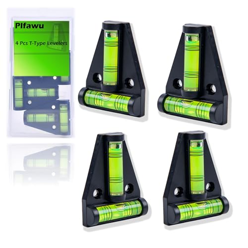 4Pcs T Type RV Levelers : Must-Have Camper Accessories for Travel Trailers | RV Essentials Sale - Perfect for Inside & Leveling，with Magnetism and Screws Mounting