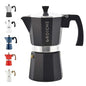 GROSCHE Milano Stovetop Espresso Maker Moka Pot Cuban Coffee Maker Stovetop Coffee Maker Moka Italian Greca Brewer Percolator | 6 Espresso Cup, Black - color: Black, size: 6 espresso cups