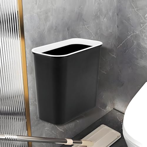 Skyflame 2.1 Gallon Magnetic Garbage Can, BBQ Grills Utensils Organizer Holder, Wall-Mounted Hanging Trash Bin for Kitchen, Cabinet, Door, Bedroom, Bathroom, Camping - color: Black