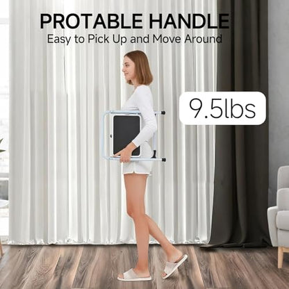 SOLADDER 1-Step Ladder Folding Step Stool with Anti-Slip Sturdy and Wide Pedal Stepladder Multi-Use for Home and Kitchen Space Saving (White) - size: 1 Step