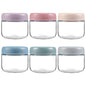 NETANY 6-pack 8oz Glass jars with Airtight Lids, Overnight Oats Containers with Lids, Wide mouth Mason Salad jars, Glass Food Storage Containers for Snacks Yogurt Spice Sugar - size: 8oz