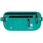 VENTURE 4TH Money Belt for Travel – Slim Hidden Under-Clothes RFID Blocking Anti-Theft Passport Holder & Travel Wallet Pouch for Men & Women to Protect Cash, Cards & Documents (Turquoise) - color: Turquoise
