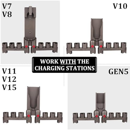 Fullclean Attachments Mount Holders Compatible with Dyson Gen 5 Gen5 V15 V12 V11 V10 V8 V7 Vacuum Cleaner Accessories Storage Tool Replacement Parts