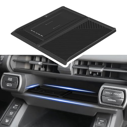 Wireless Charging Protective Mat for Toyota RAV4 2026, Silicone Anti-Slip Center Console Wireless Charger Cover Pad, Interior Accessories for RAV4 2026 Black - size: RAV4-Center Wireless Cover-26