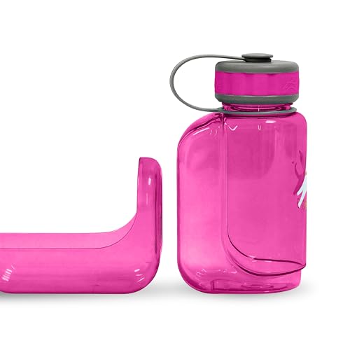 OllyDog OllyBottle Tritan Water Bottle with Detachable Dog Bowl | BPA Free Leakproof | 20oz | Share Water with Your Dog | Hiking Travel Camping (600ML, Hot Pink) - color: Hot Pink, size: 600ML
