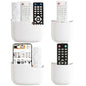 Remote Holder Wall Mount TV FAN Remote Control Holder Bedside Caddy Wall Organizer Phone Holder for Office Adhesive Media Player Controller Holder Box Tray Home Desk Nightstand 2 BIG 2 SMALL WHITE - color: 2BIG2SAMLL WHITE