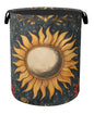 Gothic Sun Large Clothes Hamper Bag - Laundry Basket with Handles, Space Saving Foldable Design for Nursery - color: Gothic Sun