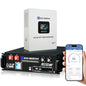 ECO-WORTHY Home Power Station Backup Power,5120Wh LiFePO4 Battery Support Communication,Bluetooth and WiFi,AC 5000W Inverter,1Hr/2.5Hr Fast Charge,for Home Backup,Emergency,Solar System Components - size: 5120Wh+5KwOutput