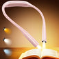 Glocusent Lightweight Neck Light for Reading in Bed, 1200mAh Rechargeable Book Light, Hands-Free Reading Light, 5 Colors, 5 Brightness Adjustable, Private Bedtime Reading for Book Lover - color: Pink