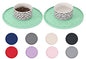 Comtim Waterproof Dog Food Mat - 2 Pack Silicone Pet Food Mat Dog Food Bowl Mats Cat Water Mats Eating Tray, Non-Slip Pet Placemat with Lip for Messy Drinkers to Protect Floor,Mocha Green 11" - color: Mocha Green