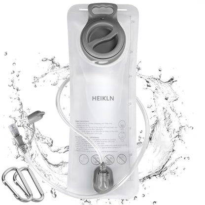 HEIKLN Hydration Bladder 1.5L-2L-2.5L-3L,Leak Proof Water Reservoir, BPA Free Military Water Storage Bladder Bag Hydration Pack Replacement Easy Clean for Bicycling Hiking Camping Hunting Running - color: 3L White