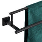 KOKOSIRI Bathroom Towel Bars 32-Inch Double Towel Rails Matte Black Towel Holder Overlength for Kitchen Garage Stainless Steel B5009BK-L32 - color: Matte Black, size: 32-Inch