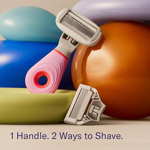Flamingo Travel Razor Kit for Women - Body & Pubic Razor - Mini Handle, 2 Blade Refills, 1 Travel Size Foaming Shave Gel & Vented Case - TSA Approved Essentials