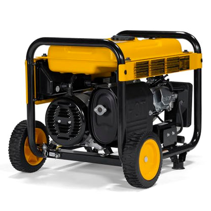 DeWalt 5,000 Starting Watt Portable Gas Generator, 223cc Engine, Idle Control Technology, CO Protect Carbon Monoxide Detection, Never-Flat Wheels, Emergency Jobsite Power, 49 State - style: 5,000 Starting Watts