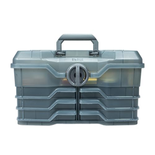 Best Kept | Portable Cosmetic Organizer with Compartments | Makeup Organizer Box For Vanity | Skin Care | Jewelry | Cosmetic Train Case | Hair & Grooming Storage Case | Dark Grey - color: Dark Grey