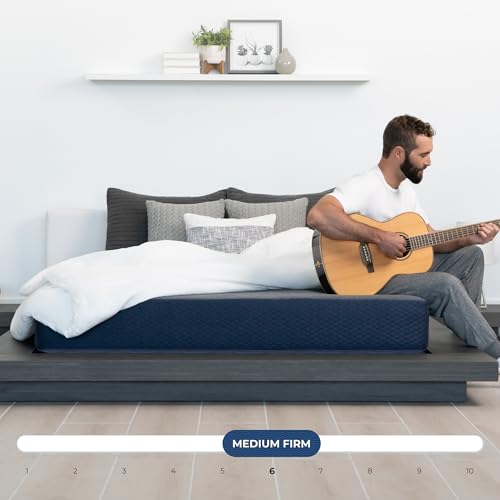 DREAMFOAM Brooklyn Bedding Copperflex Essential 10" Gel Memory Foam Mattress |Short Full 48x74|Made in Arizona - size: Short Full 48x74, style: 10" - Medium