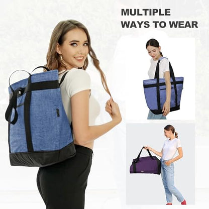BeeGreen Insulated Cooler Bag Leakproof Freezer Shopping Tote for Groceries Heavy Duty Thermal Food Delivery Bag - color: Dark Black, style: Sling Cooler