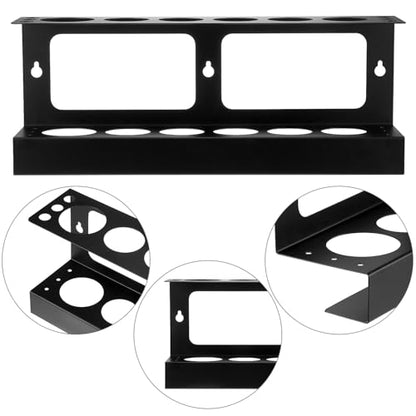 QWORK Caulking Gun Holder & Organizer, Wall Mount Pre-Assembled Storage Rack for Workshop, Garage & Shop Tools