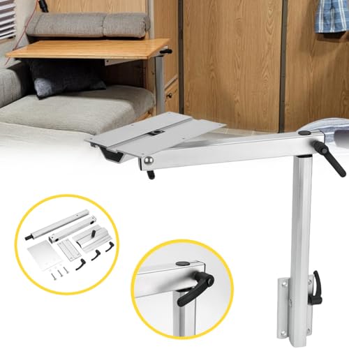 RV Adjustable Table Leg, Removable RV Table Leg, Detachable Height Adjustable Aluminum Alloy 360-Degree Swivel Tabletop, Perfect for Yachts, RV, Motorhome, Camping Use