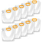 10 Pieces Collapsible Water Containers, 1/2 Gallon Clear Plastic Water Jugs for Sports Camping Hiking Travel | Collapsible