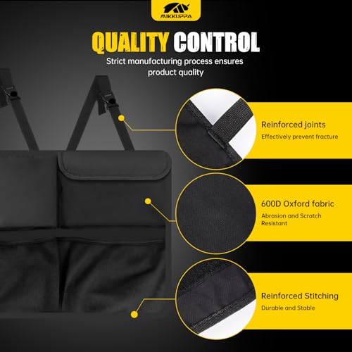 MIKKUPPA Trunk Organizer for SUV - 42"*18" Large Hanging Backseat Trunk Storage for Subaru Crosstrek Forester Outback, Jeep Wrangler Grand Cherokee Compass, Ford Bronco Escape Explorer Edge, Toyota