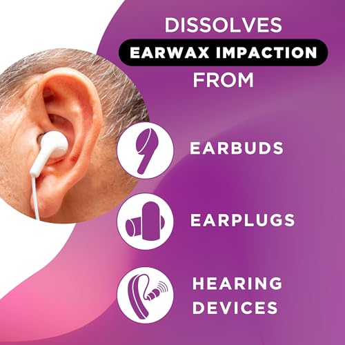 LIPO Earwax Removal Kit - Ear Wax Removal Drops with Bulb Syringe & Ear Plugs - Ear Cleaning Kit for Clogged Ears - Peroxide-Free, Gentle Ear Care for Daily Ear Hygiene & Wax Build-Up Removal