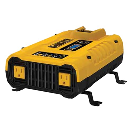 DEWALT DXAEPIP3W 20V, 3-Way Powered (Cables, Battery, DC Plug) 1000 Watt Power Inverter; Dual AC Outlets, 1 USB-A Port, & 1 USB-C 30W Port - size: 1000 Watt