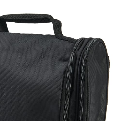 TravelWise Hanging Toiletry Bag, Travel Toiletry Organizer, Black - color: Black