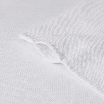 Chyhomenyc White Faux Linen Slub Textured Semi Sheer Small Window Kitchen Valance Curtain, Rod Pocket Cafe Valance for Bathroom Laundry Basement, 30Wx14L inch, 2 Piece - color: White, size: 30"W x 14"L (Pack of 2)