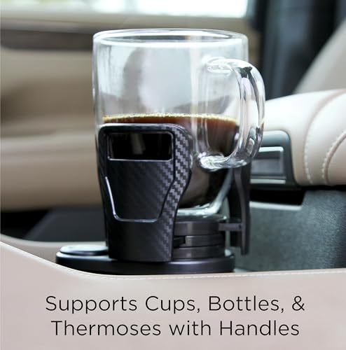 Limitless Dual CupStation - 2-in-1 Expandable Cup Holder with 360° Rotating Base – Black