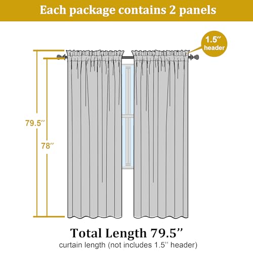 OWENIE Black Sheer Curtains, Sheer Curtains 78 inch Length 2 Panels Set, Rod Pocket Voile Fimly Sheer Drapes for Living Room/Bedroom, 2pcs, Each 42" W x 78" L, Black - color: Black, size: 42"W x 78"L (Pack of 2)