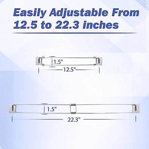 Safoner RV Secure Adjustable Bars | 12.5-22.3" Stainless Steel Rods | Food & Drink Stabilizers for RV Refrigerator | Prevents Spills & Mess | RV & Camper Accessories (4 Pack) - size: 4 Pack
