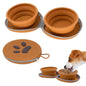 Collapsible Dog Bowls, 2-in-1 Pet Portable Travel Double Bowl Water Food Feeder Traveling Camping & Walking 25oz Brown - color: Brown