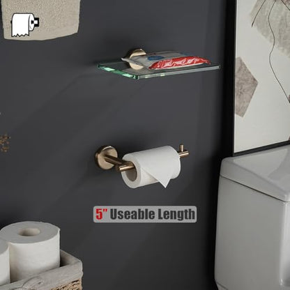 JQK Bathroom Hardware Set, 5-Piece Bath Accessories Set Champagne Bronze Wall Mount Includes 24 in Towel Bar, 9 in HT Bar, TP Holder, Towel Hook x 2, BAS105-CB - color: Champagne Bronze
