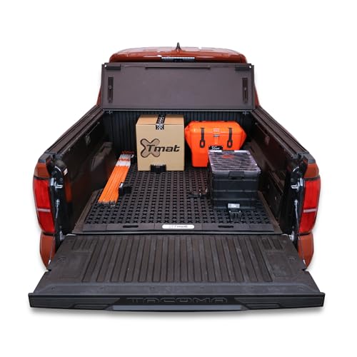 Tmat Midsize Truck Bed Organizer Slide Out Mat | Universal Fit - color: Black, size: 5'0" - 5'2" Mid-size Trucks