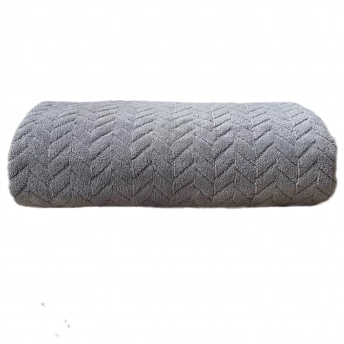 XJEXUEIZLarge Microfiber Bath Towels, Soft, Absorbent, and Quick Dry Towels for Bathroom, Pool, Beach, Swim, and Yoga, Large Bathroom Towels for Daily Use Sized at 55 inches by 27 inches (Grey)