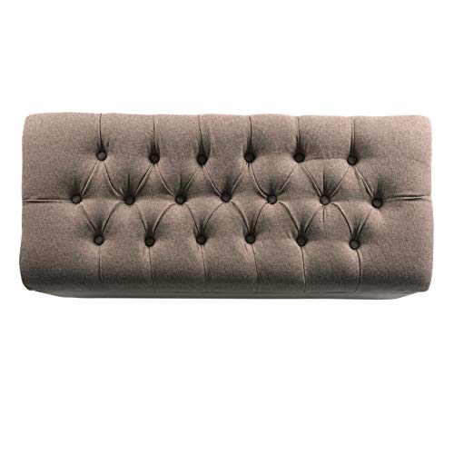 HomePop Ainsley 40" Storage Ottoman Bench - Brown - color: Brown