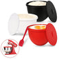 3-Pack Silicone Bowl Liners for KitchenAid Mixer, 5 Qt Tilt-Head Bowl Inserts with Airtight Lids & Scraper Spatula, Reusable Mixing Liners for Efficient Baking & Food Storage