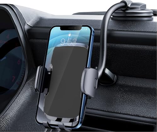 Phone Holders for Your Car [Gooseneck Flexible] Phone Stand for Car Dashboard Windshield Automotive Accessories [Strong Suction Cup] Cell Phone Car Mount for All iPhone Android Smartphone - style: Gooseneck
