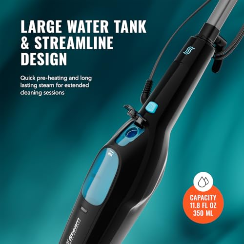 PurSteam Professional Steam Mop | Multi-Surface Floor Cleaner for Hardwood, Tile, Laminate & Carpet | Fast Heating, Lightweight & Chemical-Free Cleaning - size: Steam Mop - Multi-Surface